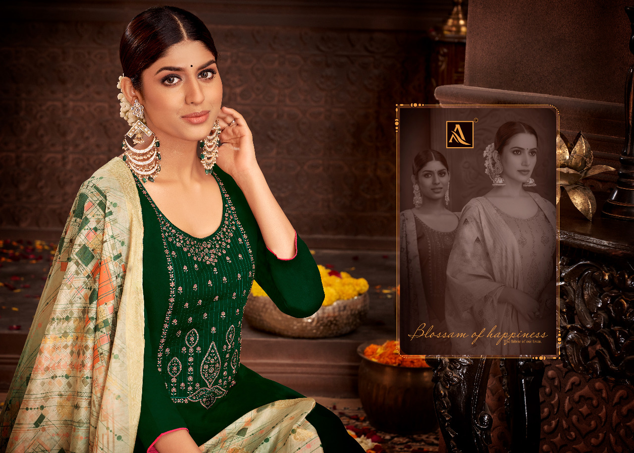 alok suit festive fusion cotton elegant salwar suit catalog