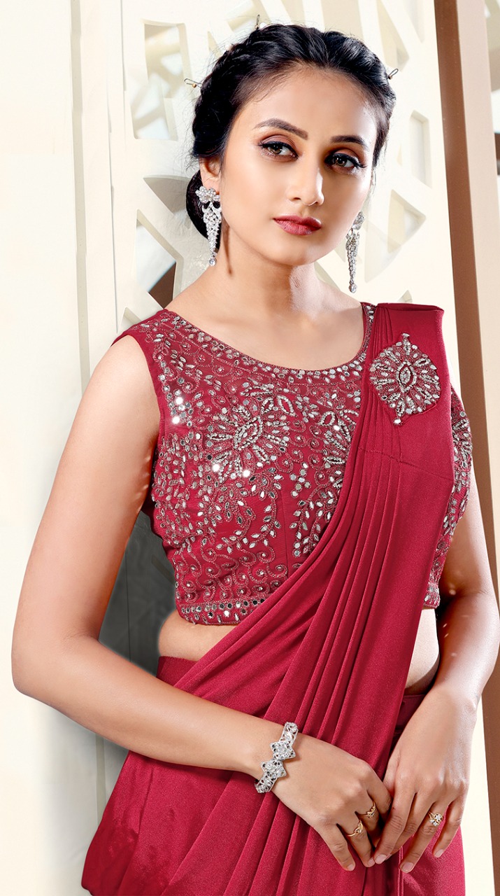 amoha trendz Design No Imported Lycra 1015763 gorgeous look saree catalog