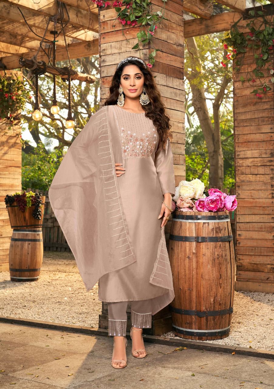 anju fabrics ghunghat vol 4 l 2 viscose regal look kurti bottom with dupatta catalog