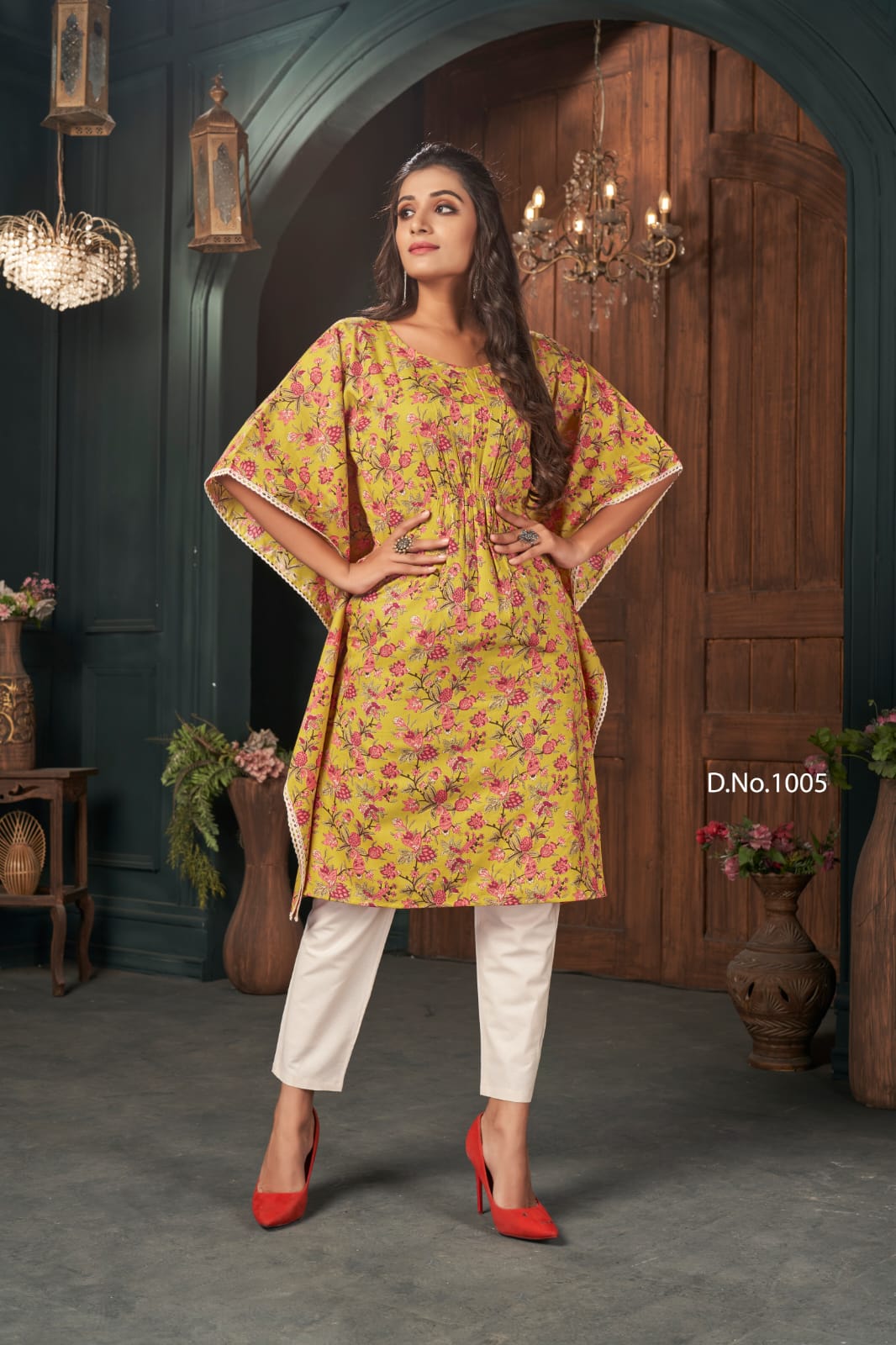 Banwery Fashion kaftans cotton decent look and colour kurti catalog