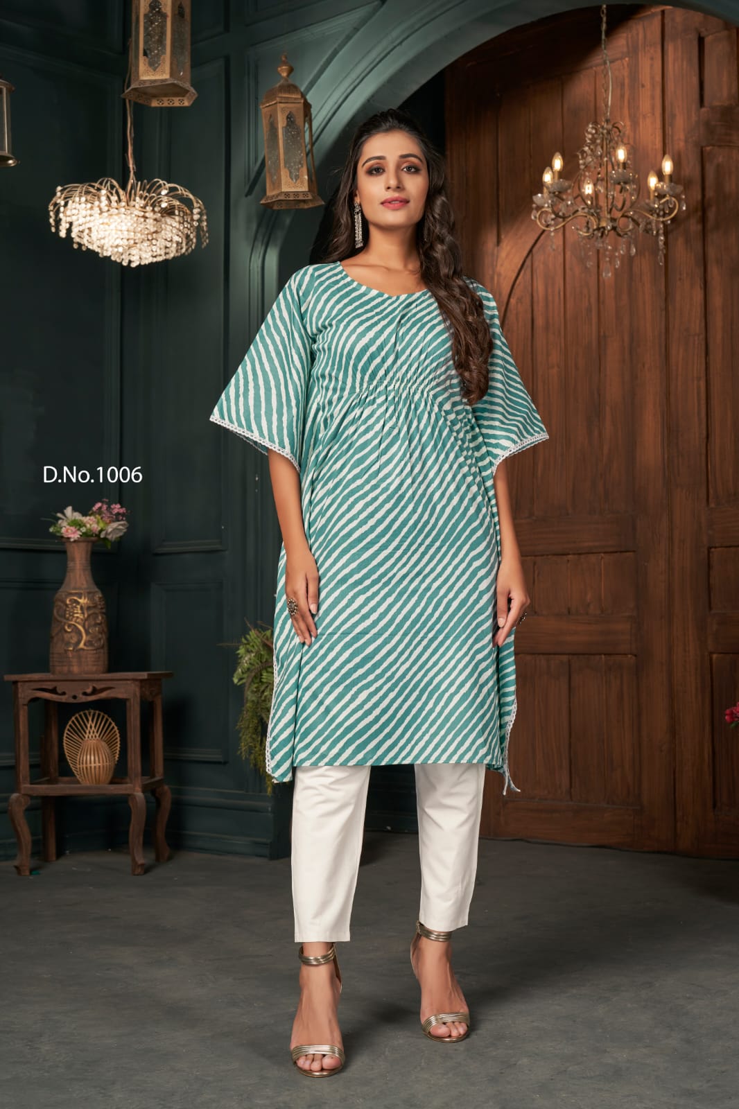 Banwery Fashion kaftans cotton decent look and colour kurti catalog