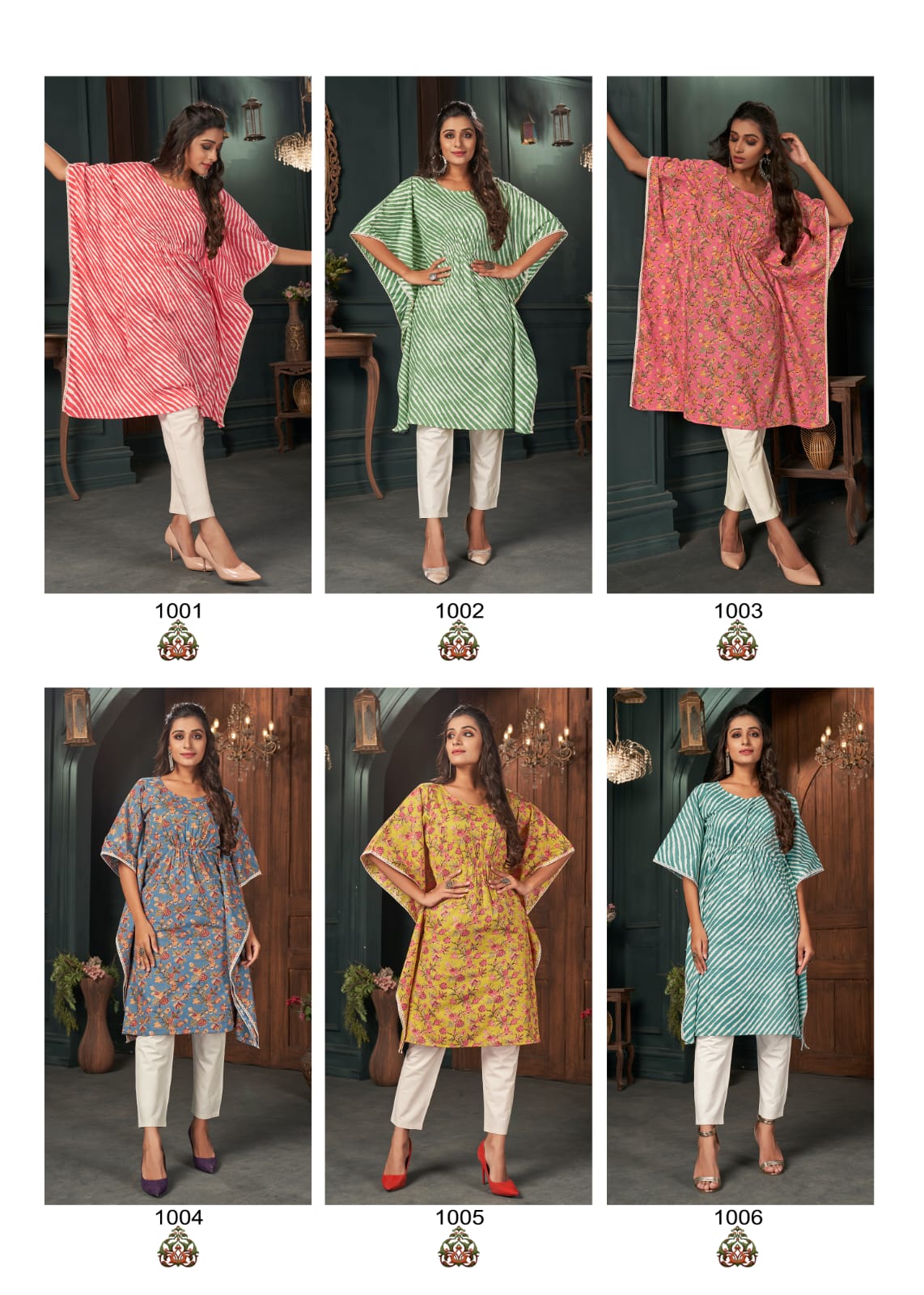 Banwery Fashion kaftans cotton decent look and colour kurti catalog