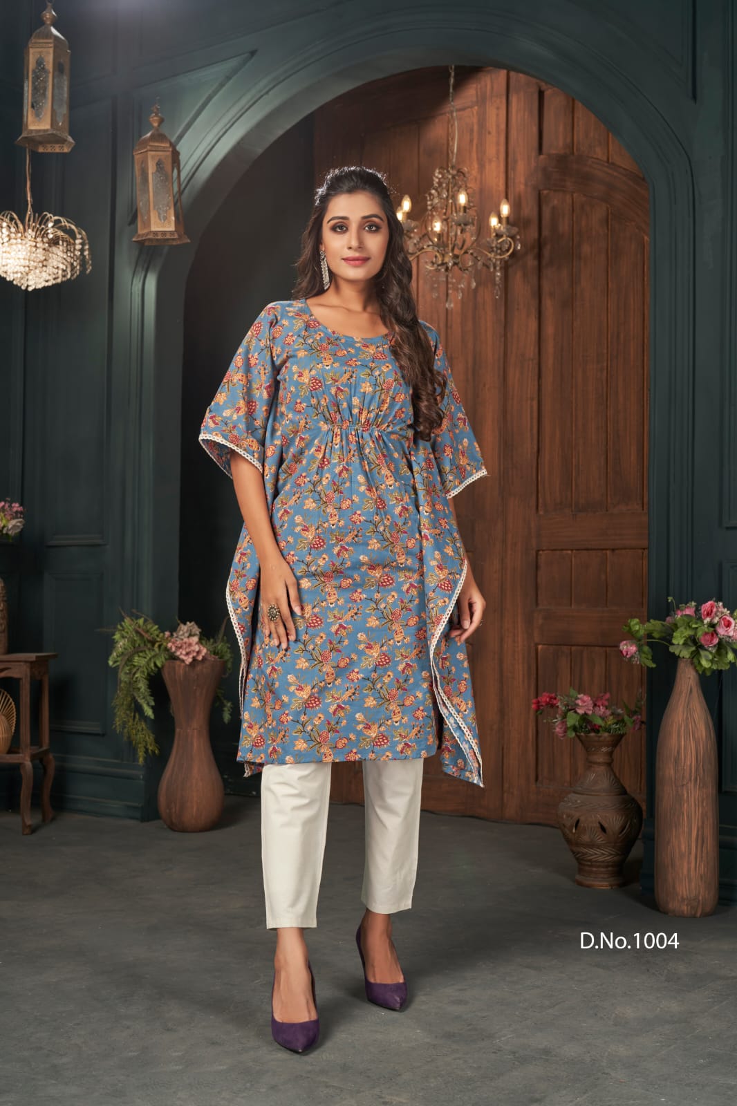 Banwery Fashion kaftans cotton decent look and colour kurti catalog