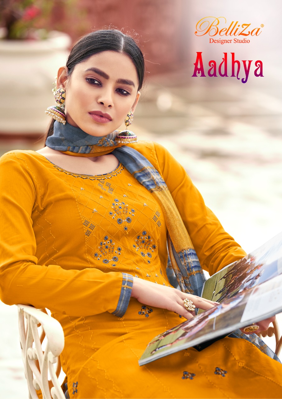 belliza designer studio aadhya cotton astonishing salwar suit catalog