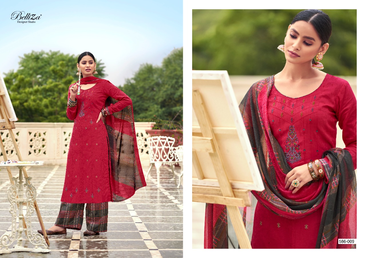 belliza designer studio aadhya cotton astonishing salwar suit catalog