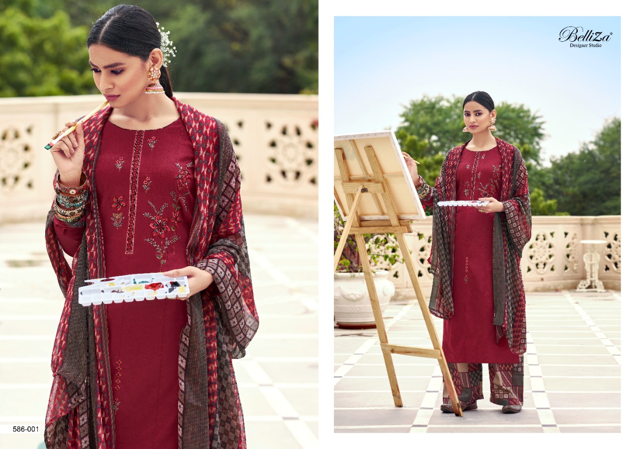 belliza designer studio aadhya cotton astonishing salwar suit catalog