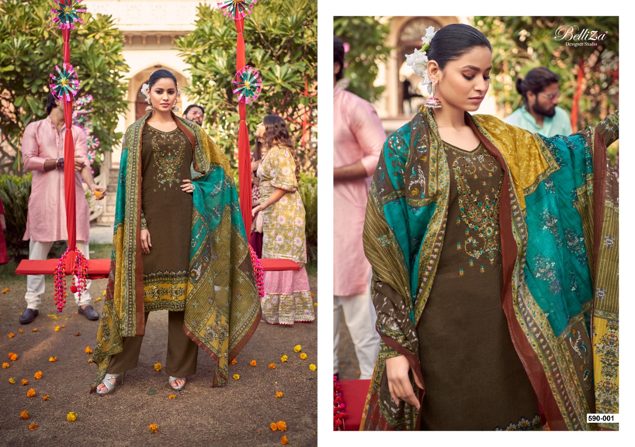 belliza designer studio itminaan cotton exclusive printed salwar suit catalog