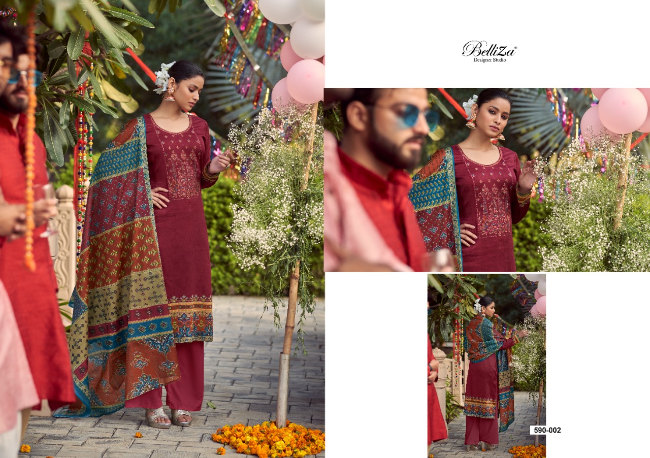 belliza designer studio itminaan cotton exclusive printed salwar suit catalog