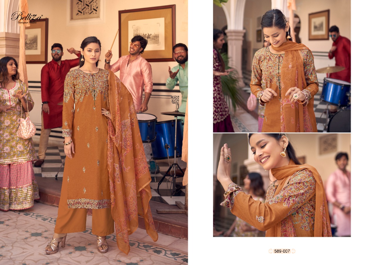 belliza designer studio vanya cotton astonishing salwar suit catalog