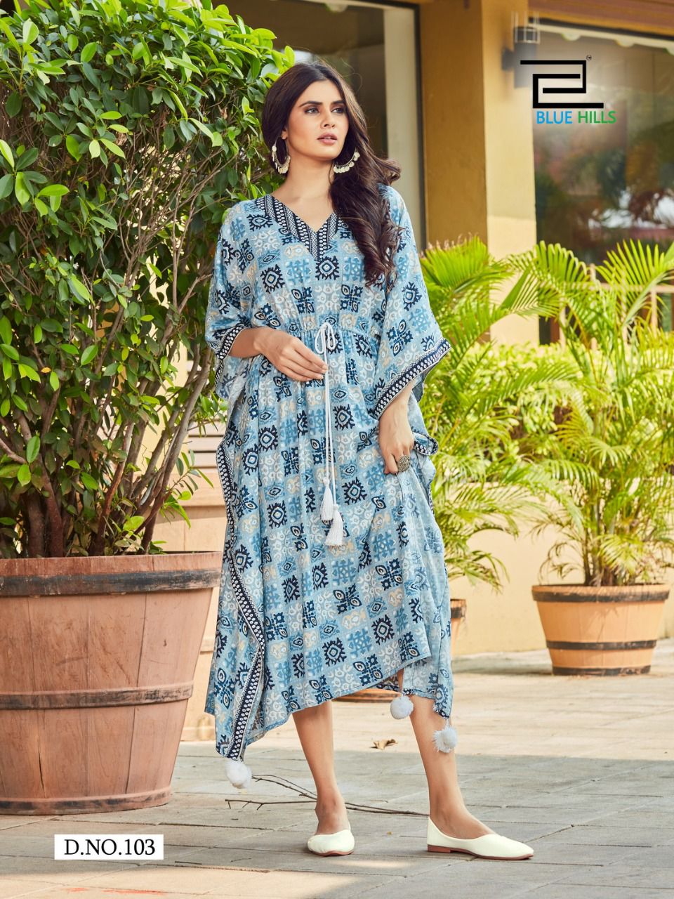 blue hills stare vol 5 rayon kaftan catchy kurti catalog