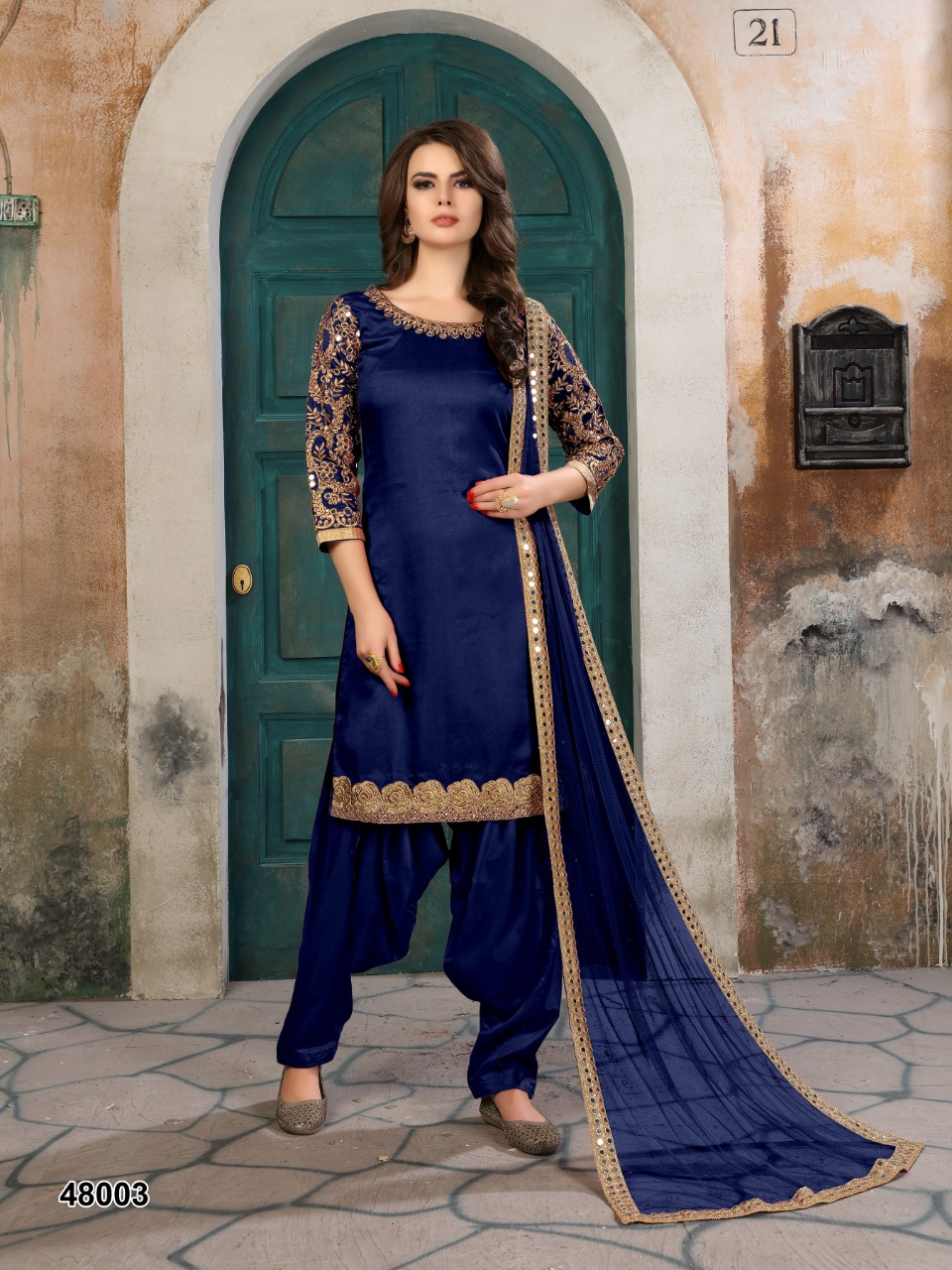 dani Aanaya 48000 Series art silk gorgeous look salwar suit catalog