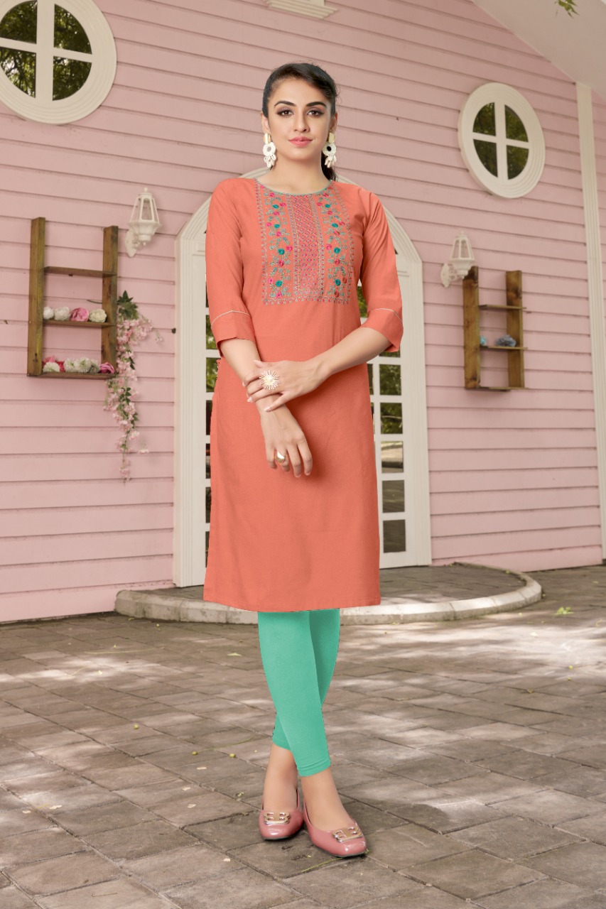 dani fashion karishma vol 2 cotton authentic fabric kurti catalog