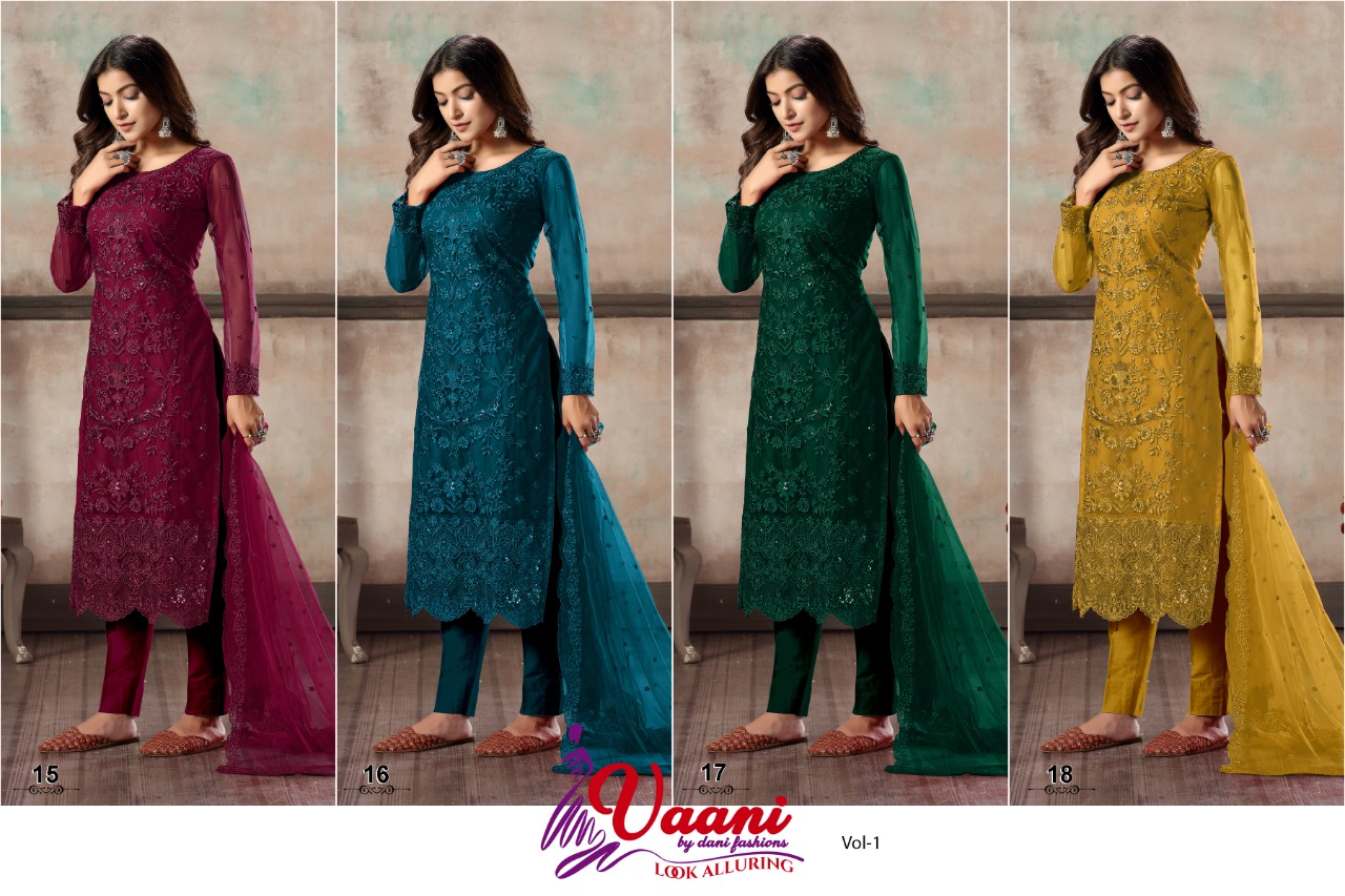 dani vanni vol 1 net gorgeous look salwar suit catalog