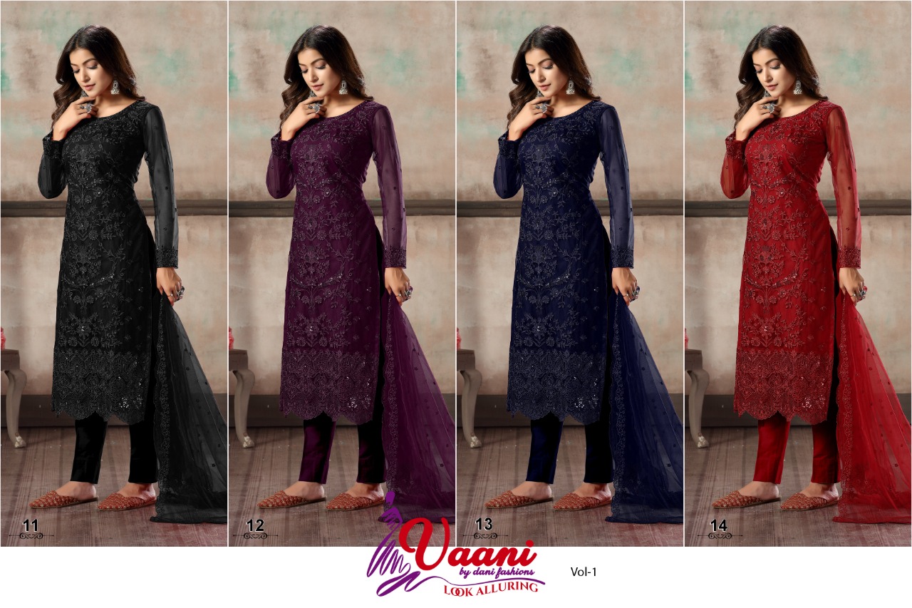 dani vanni vol 1 net gorgeous look salwar suit catalog