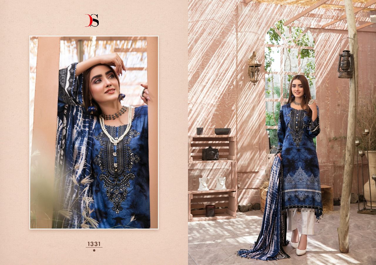 deepsy suit aashna lawn 22 cotton authentic fabric  salwar suit with chiffon dupatta catalog