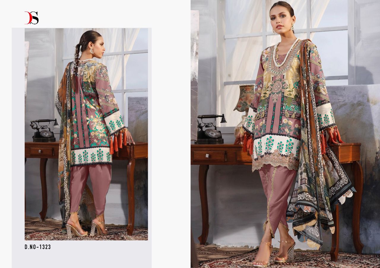 deepsy suit Firodus lawn 22 cotton catchy look salwar suit with chiffon dupatta catalog