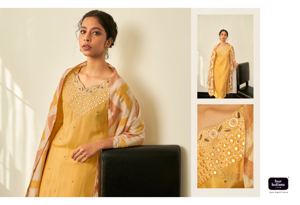 four buttons ibadat viscose decent look top  bottom with dupatta catalog