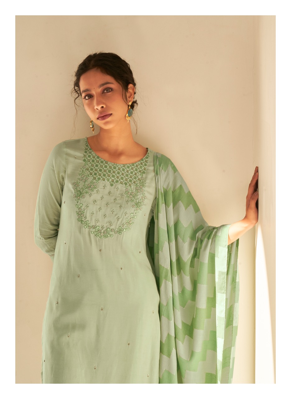 four buttons ibadat viscose decent look top  bottom with dupatta catalog