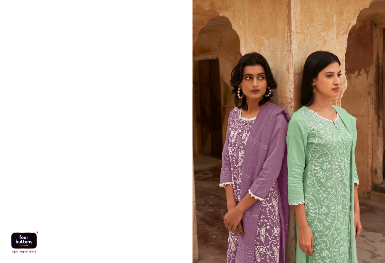 four buttons pearl 5 viscose new and modern style top bottom with dupatta catalog