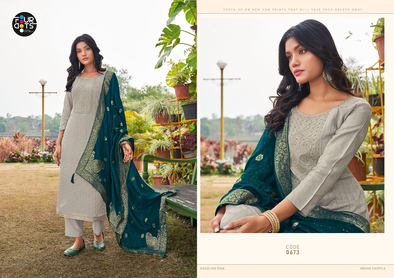 fourdots paalki viscose regal look salwar suit catalog