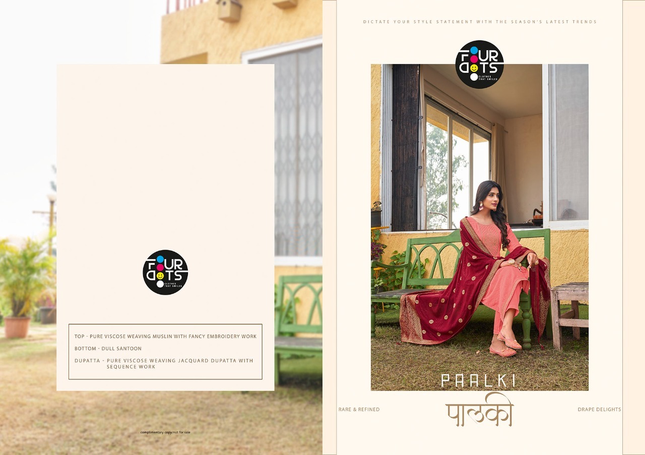 fourdots paalki viscose regal look salwar suit catalog