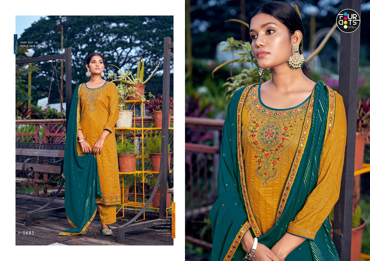 fourdots pihu vol 2 parampara silk regal look salwar suit catalog