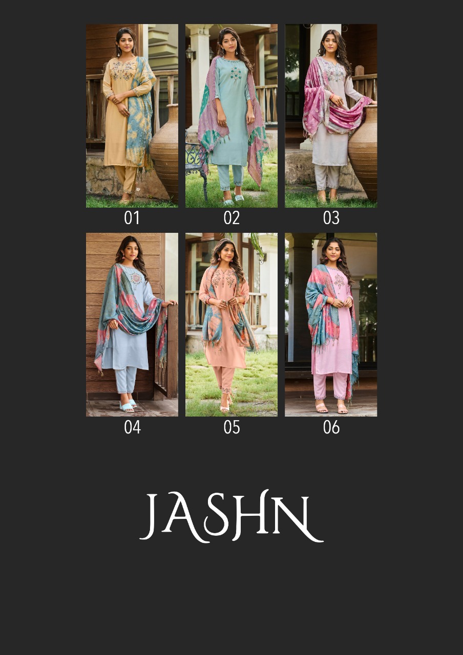 global local jashn muslin decent look top bottom with dupatta catalog