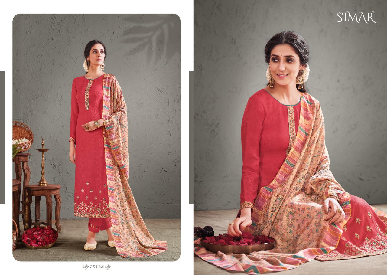 glossy simar aadhya pashmina gorgeous look salwar suit catalog