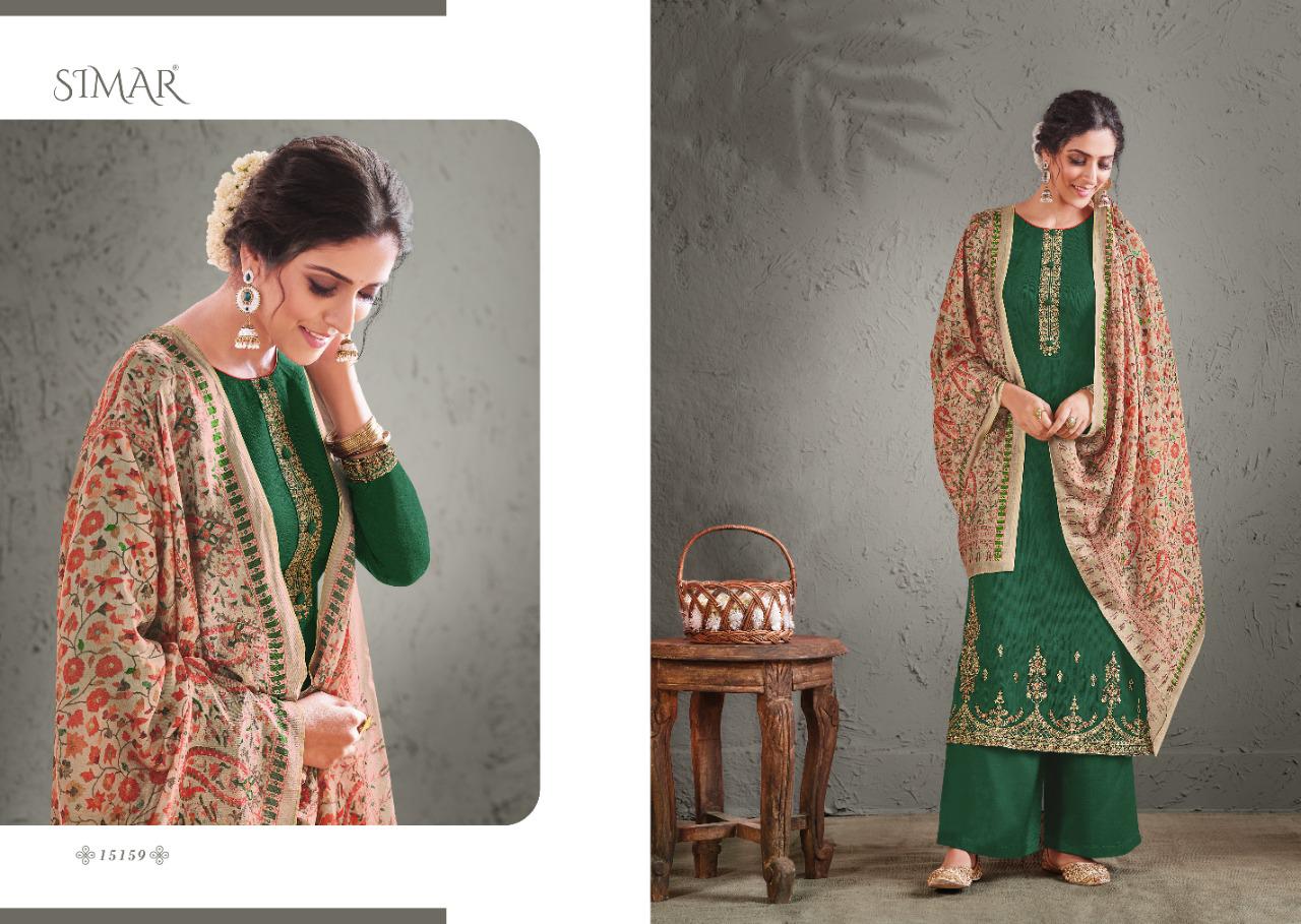 glossy simar aadhya pashmina gorgeous look salwar suit catalog