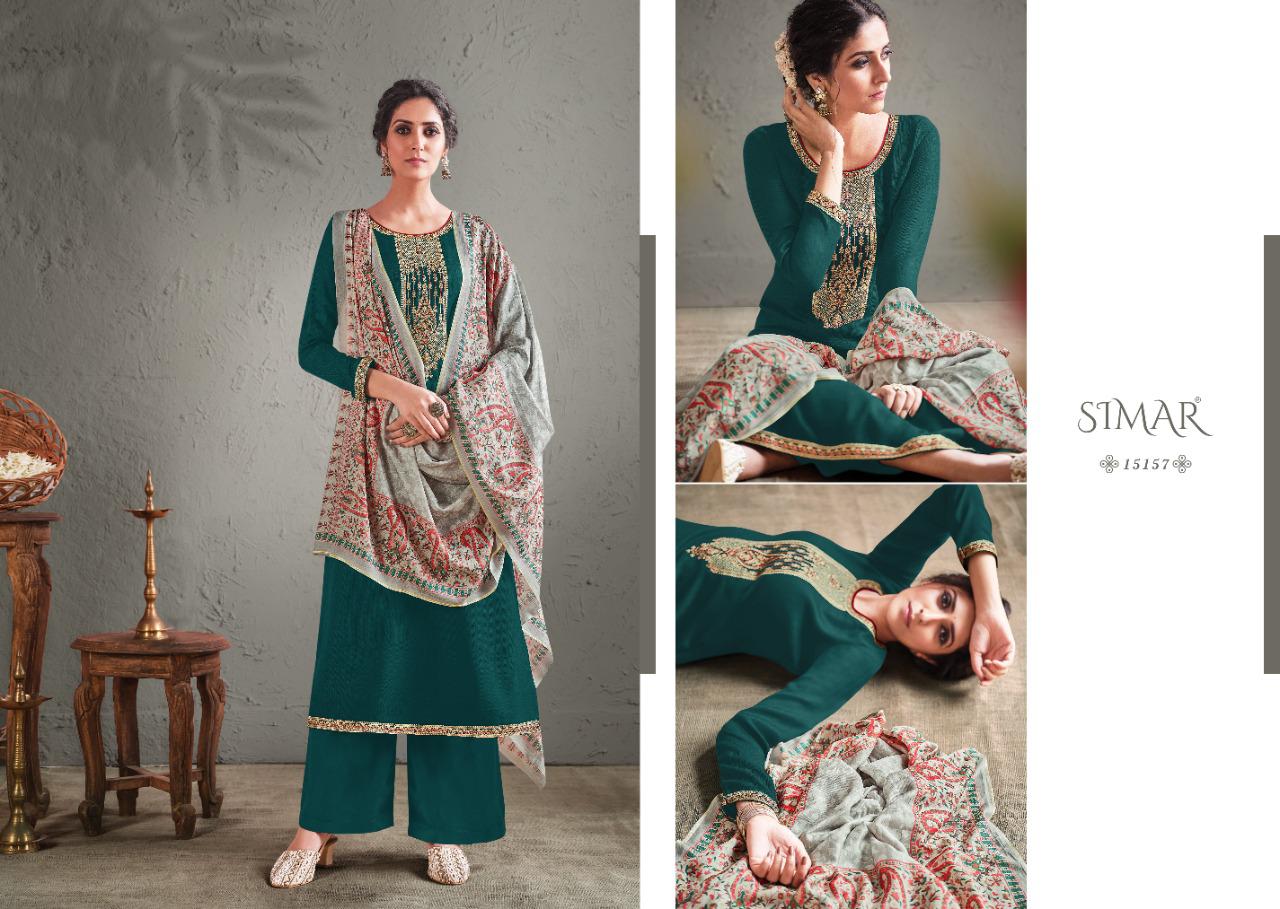 glossy simar aadhya pashmina gorgeous look salwar suit catalog