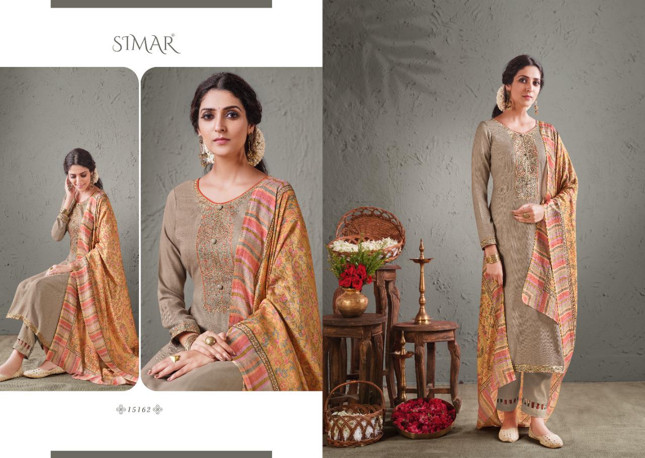 glossy simar aadhya pashmina gorgeous look salwar suit catalog