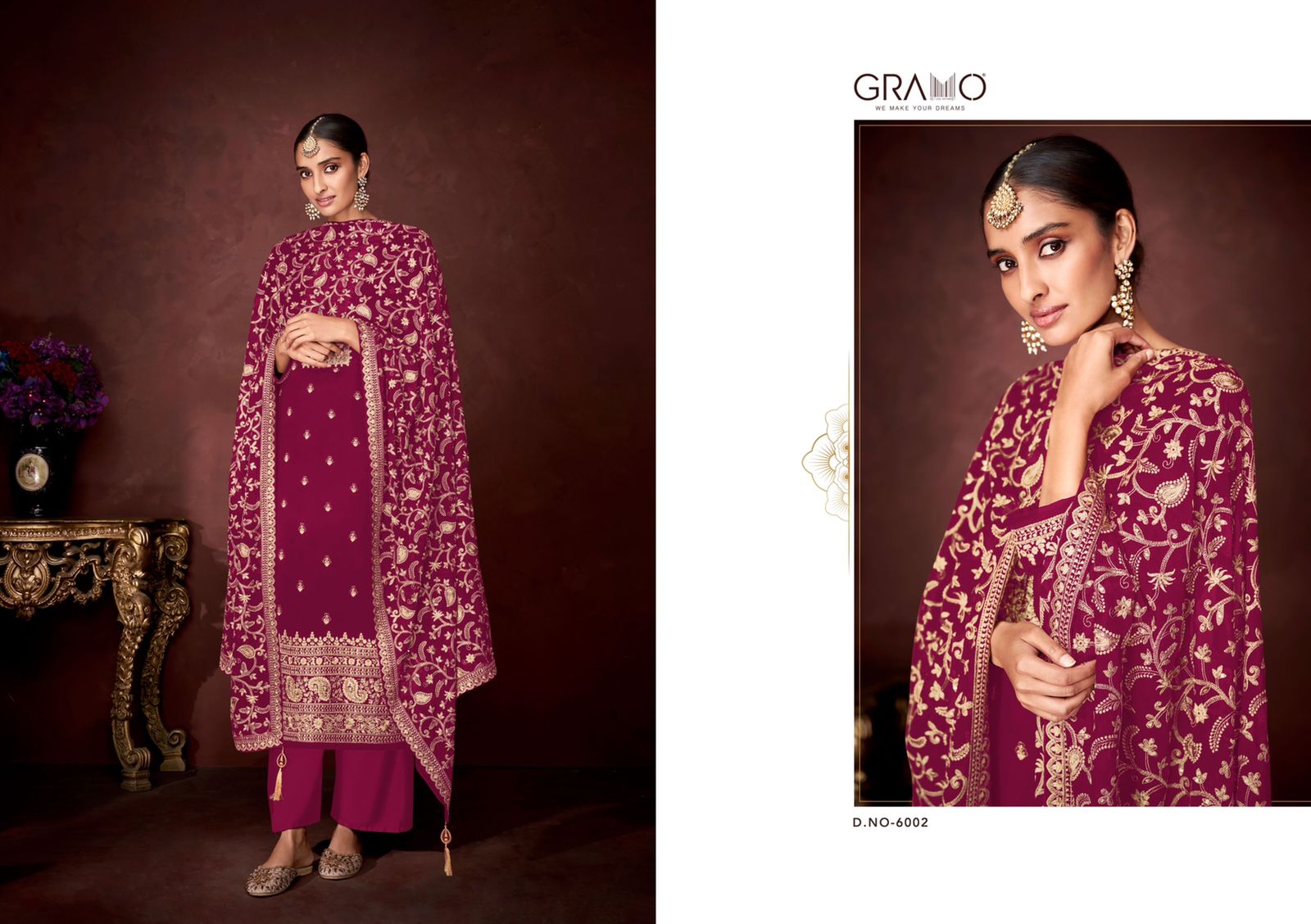 gramo nazara vol 1 jorget decent look top bottom with dupatta catalog