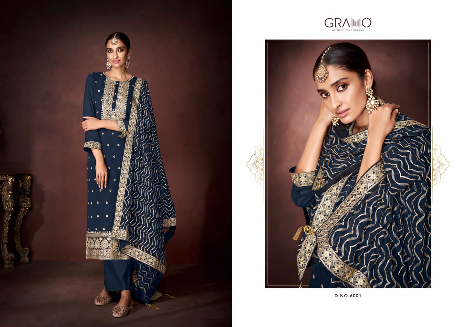 gramo nazara vol 1 jorget decent look top bottom with dupatta catalog