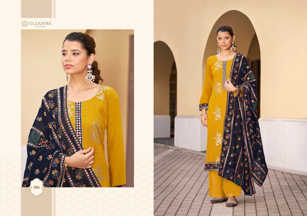 gulkayra designer banni nx  georgette gorgeous look salwra suit catalog