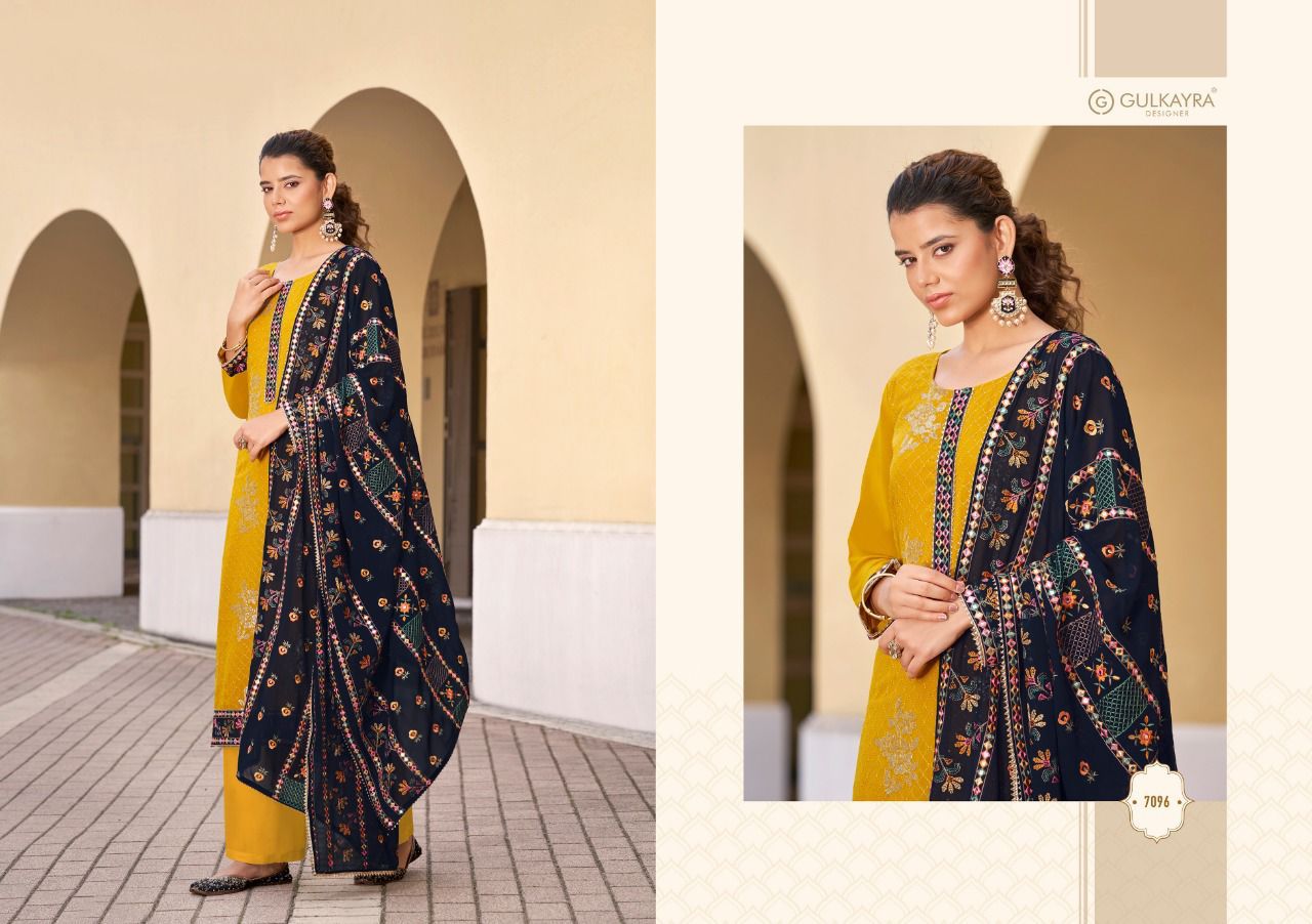 gulkayra designer banni nx  georgette gorgeous look salwra suit catalog