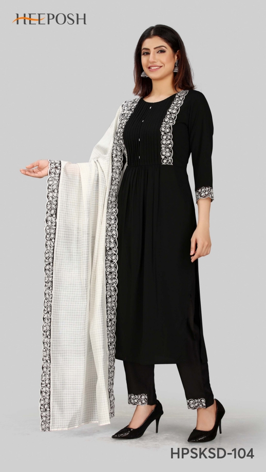 heeposh pick and chose muslin innovative look kurti bottom with dupatta catalog