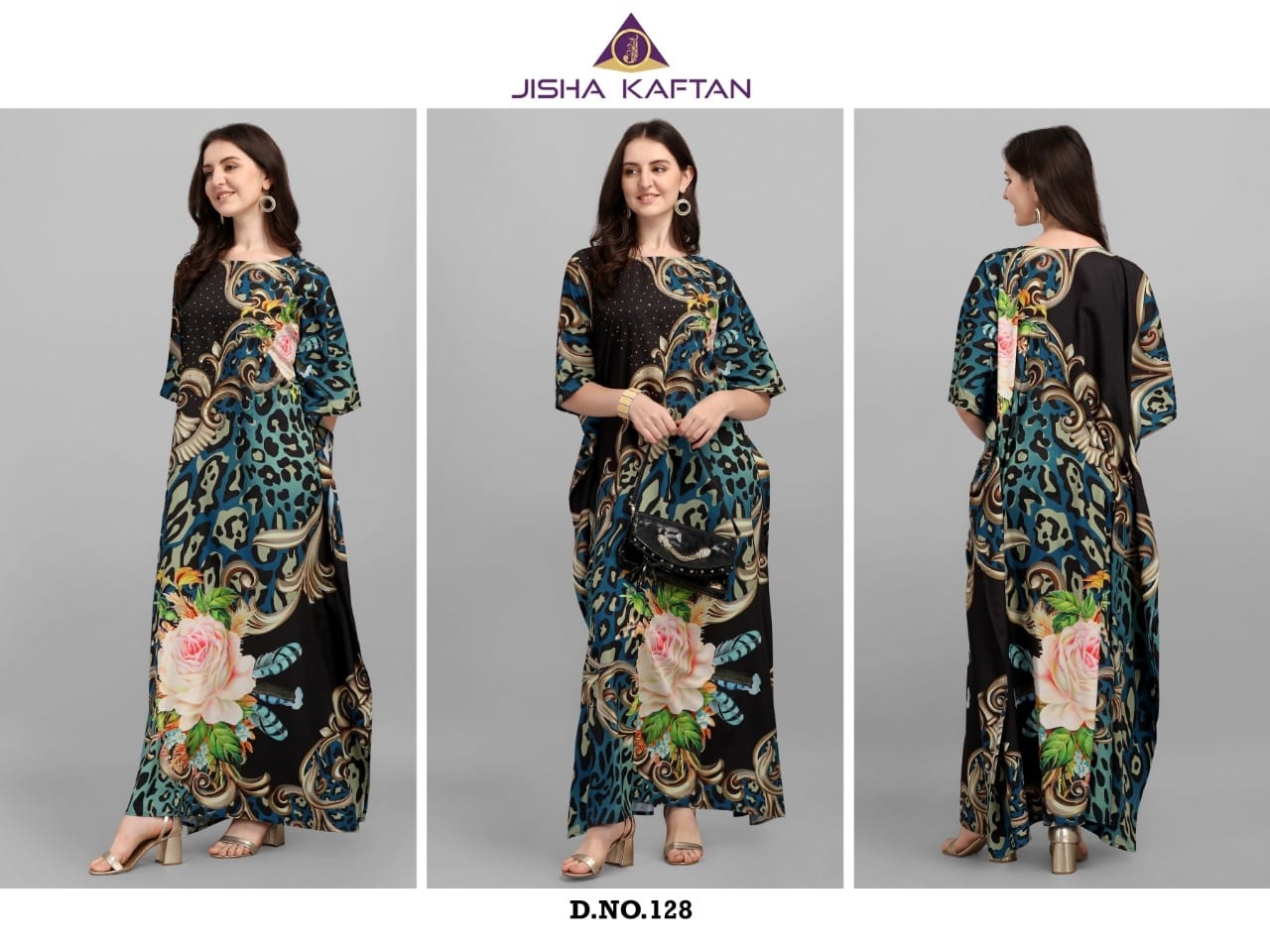 jelite jisha kaftan afreen 4 Polyester Crepe astonishing look kurti catalog