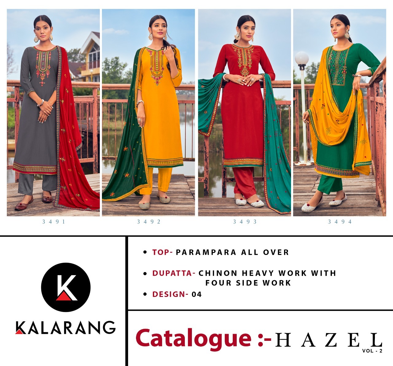 kalarang hazel vol 2 parampara silk elegant salwar suit catalog