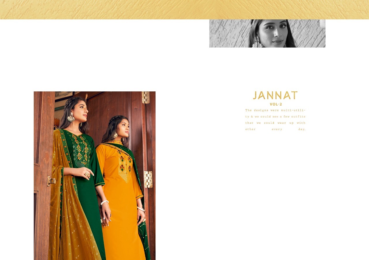 kalarang jannat vol 2 parampara silk elegant salwar suit catalog