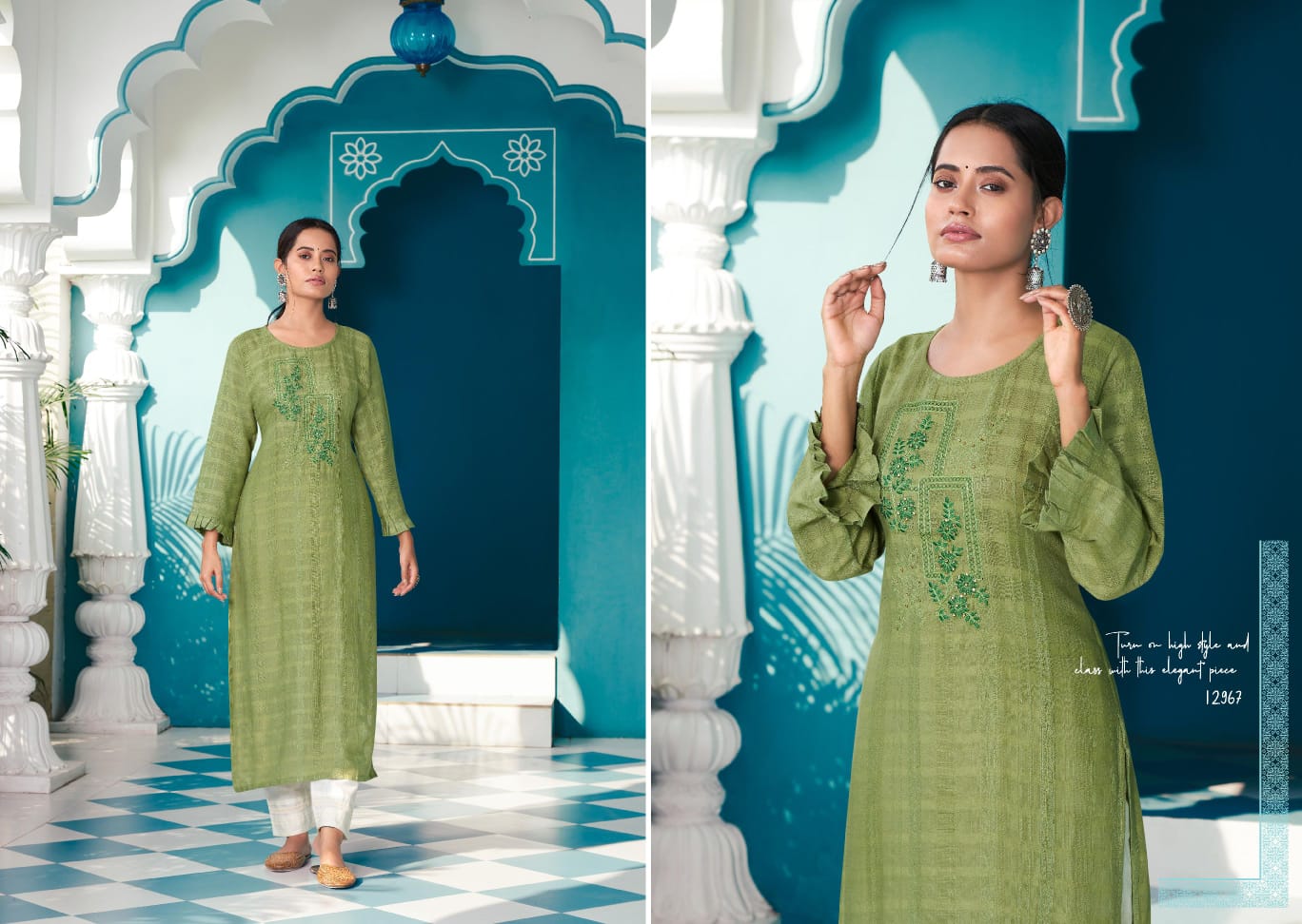 kalaroop by kajree beetle rayon innovative look kurti catalog