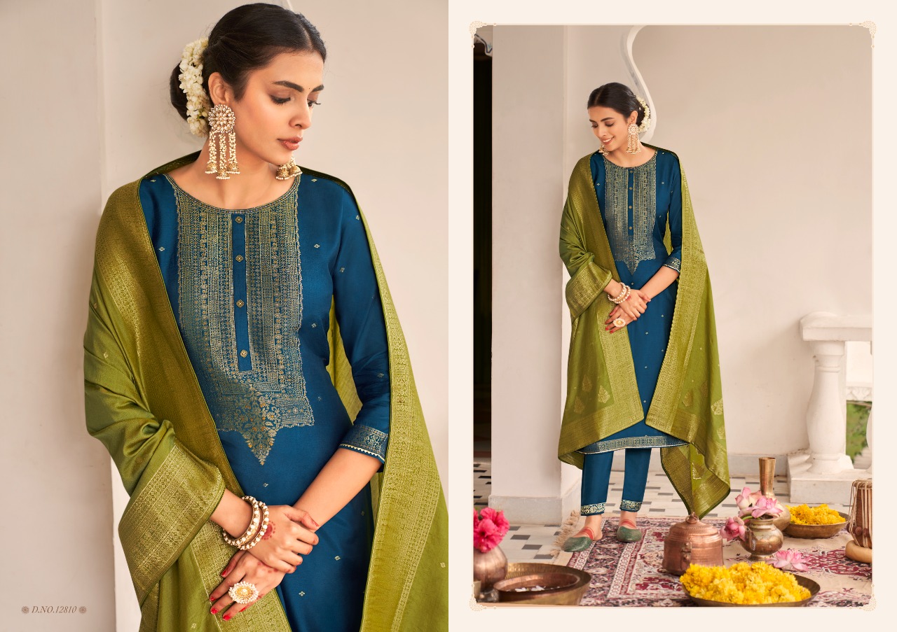 kalaroop by kajree kamlee Pure Fancy Jacquard catchy look kurti Bottom with dupatta catalog