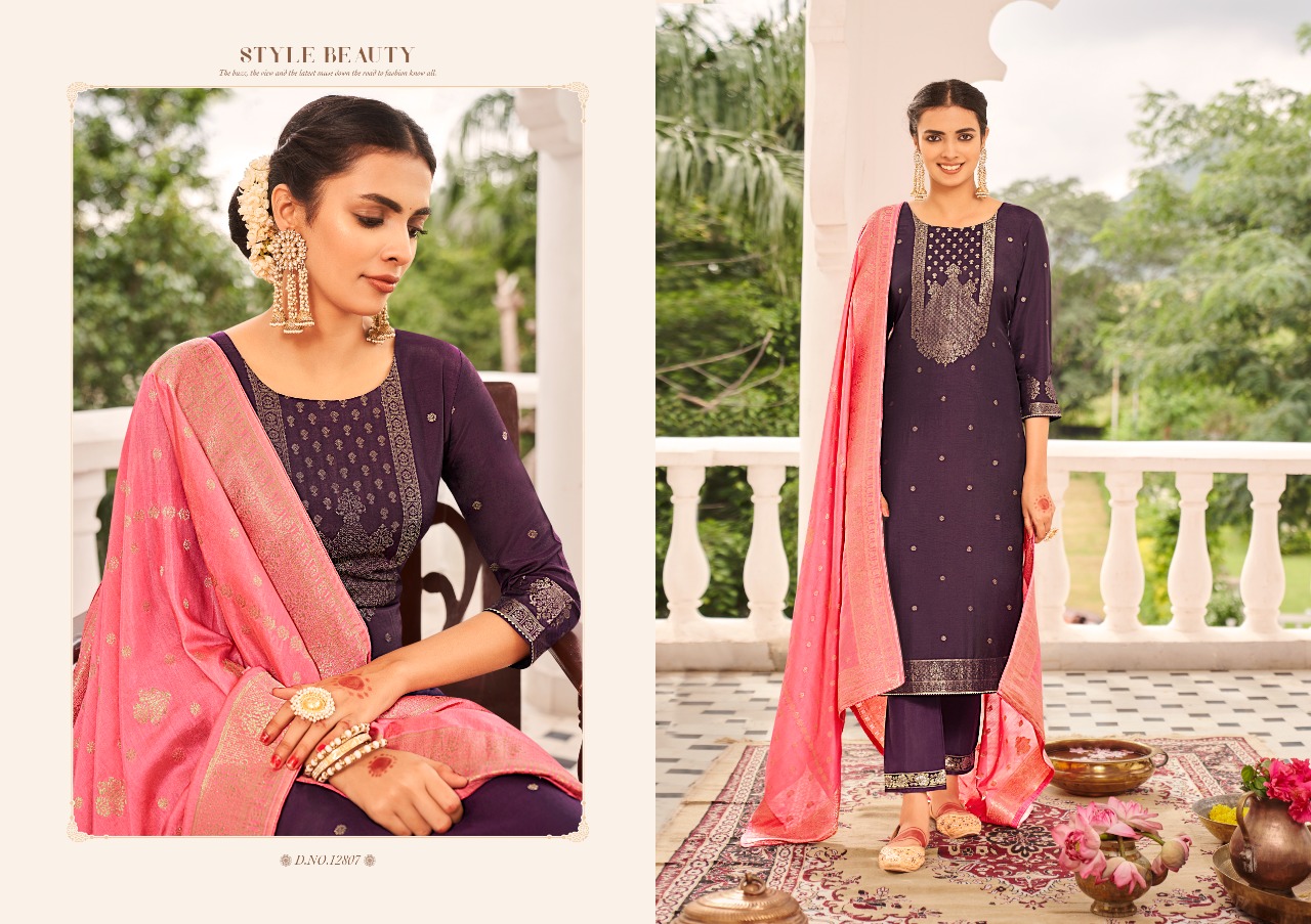 kalaroop by kajree kamlee Pure Fancy Jacquard catchy look kurti Bottom with dupatta catalog