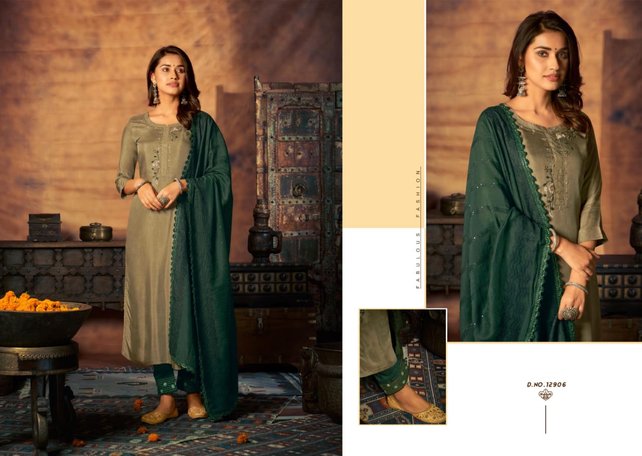 kalaroop by kajree maher muslin innovative style top bottom with dupatta catalog