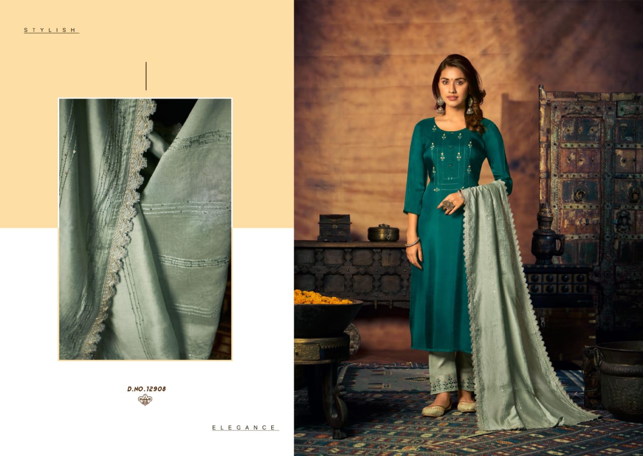 kalaroop by kajree maher muslin innovative style top bottom with dupatta catalog