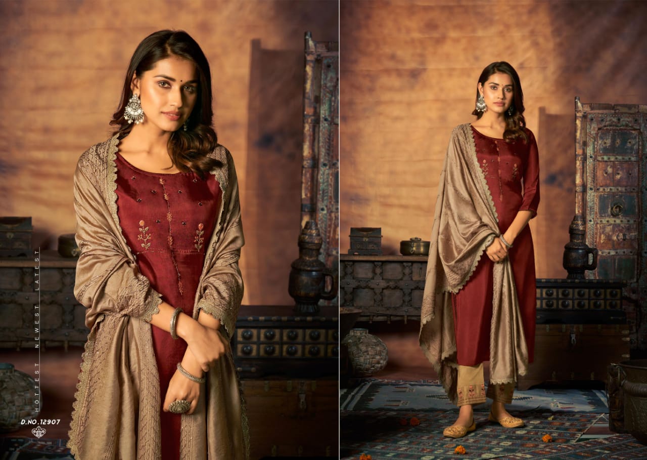 kalaroop by kajree maher muslin innovative style top bottom with dupatta catalog