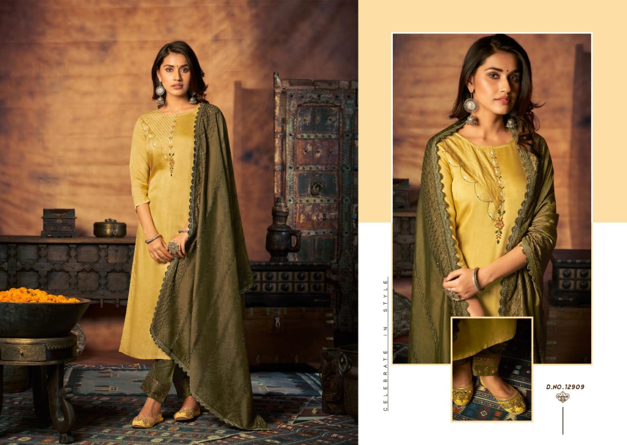 kalaroop by kajree maher muslin innovative style top bottom with dupatta catalog