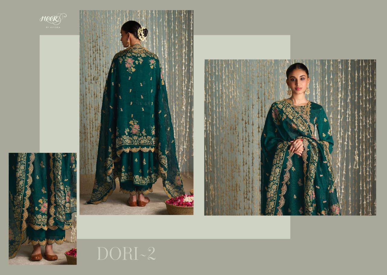 kimora dori 2 pure classic silk innovative look salwar suit catalog