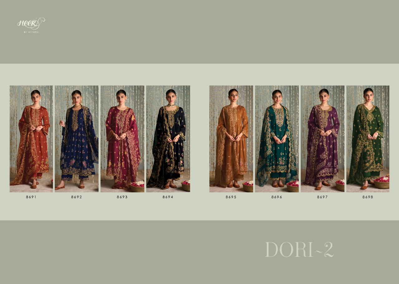 kimora dori 2 pure classic silk innovative look salwar suit catalog