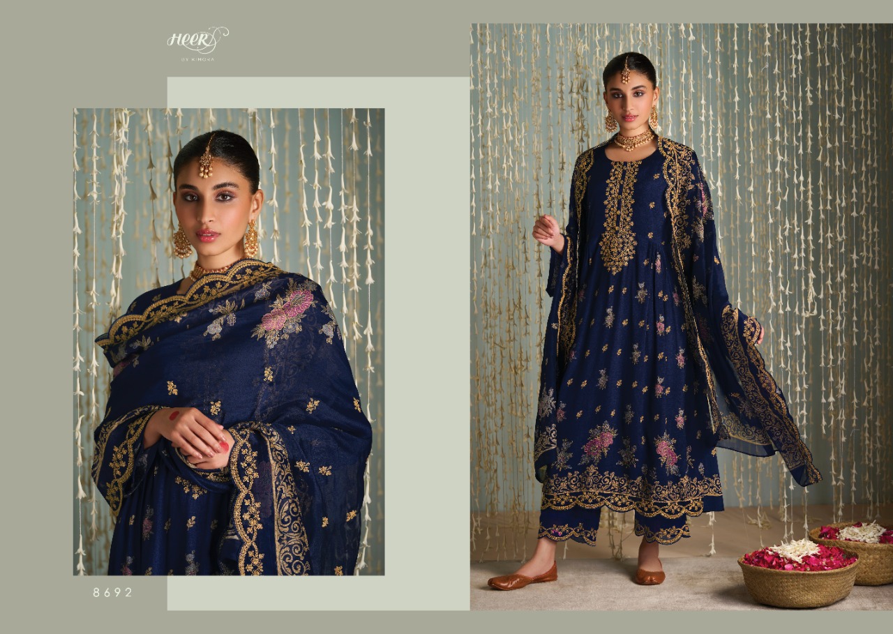 kimora dori 2 pure classic silk innovative look salwar suit catalog