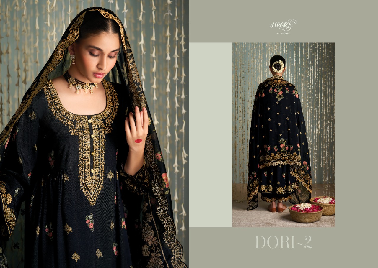 kimora dori 2 pure classic silk innovative look salwar suit catalog